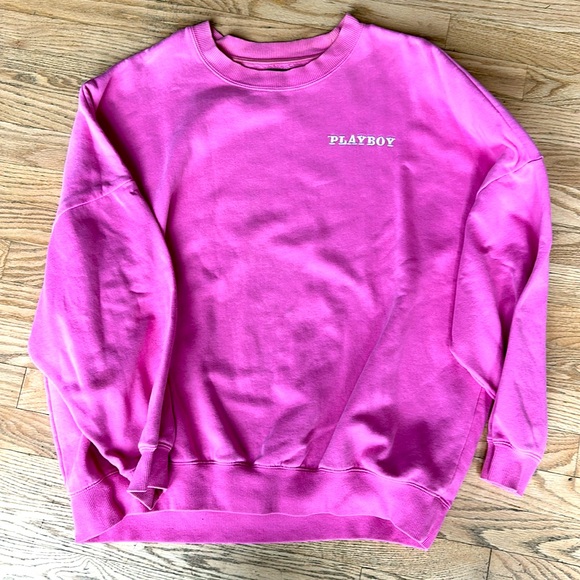 Pink playboy sweatshirt size large - Picture 1 of 4